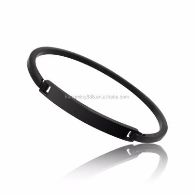 China Fashion New Arrival Fast Delivery Stainless Steel Logo Bangles And Bracelets Jewelry Custom Made For Men for sale