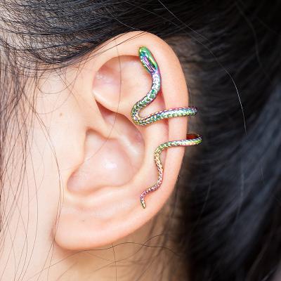 China Punk 1 PCS Fashion Punk Ear Cuff Non Pierced Brass Snake Ear Clip Men Women for sale