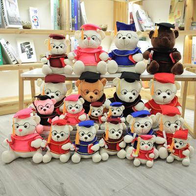 China Promotion & Custom Doctor Teddy Bear Plush Toy Gifts Factory Graduation Gift Teddy Bears Doll in Graduation Outfit for sale