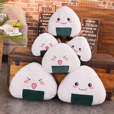 China Decoration& Japanese Cushion Stuffed Plush Toy Gifts Kawaii Soft Mini Sushi Rice Ball Pillow Cute Ball for sale