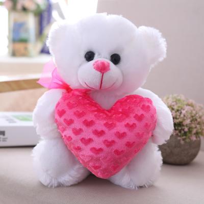 China Promotion & Red Soft Happy Stuffed Animals Lovers Valentine's Day Plush Teddy Bear Gifts For Girls for sale