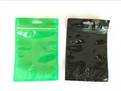 China Transparent Foil Ziplock Bags Packaging Customized Color Green And Black for sale