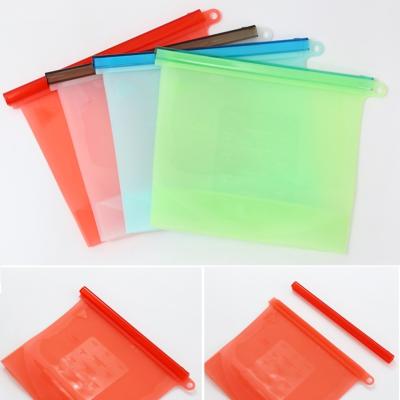 China O silicone Ziplock transparente ensaca a caixa bonito de pouco peso do armazenamento do zíper à venda