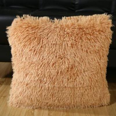 China Soft Hotel Sea Lion Sheepskin Faux Fur Pillows for sale