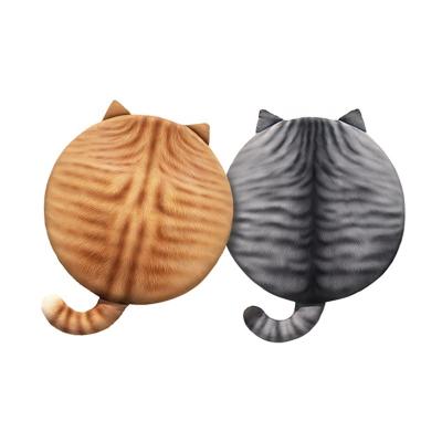 China Four Seasons 3D Cat Cushion Home Office Car PORTABLE Non-slip Round Memory Foam Cute Cushion for sale