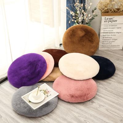 China PORTABLE Multifunctional Faux Rabbit Fur Cushion Dressing Stool Tatami Mat Bay Window Cushion Home Seat Cushion for sale