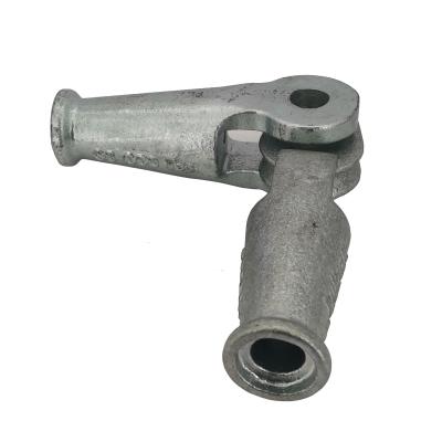 China Industry Hot Galvanizing Part Iron Casting Electric Power Fittings Clamp Center Part for sale