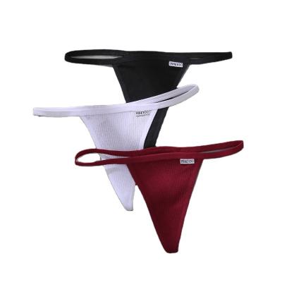 China Hot Selling Sexy Thongs Antibacterial G - Waist Low String Underwear T-back Ladies Panties No Trace Screw Net Cotton Minimal Underwear for sale