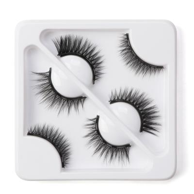 China Wholesale 3D Mink Magnetic Long Natural Eyelashes, 5 Magnets False Eyelashes Magnetic Lashes, 3D Faux Mink Eyelash Magnetic Lashes for sale