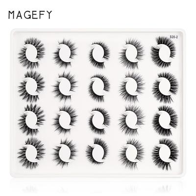 China Wholesale High Quality Natural H Hair Silk False Eyelashes Natural Band Eyelashes Long False Eyelashes for sale