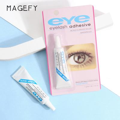 China White Waterproof Quick Dry Makeup Adhesive Eye Lash Glue False Eyelashes Adhesive MAGEFY False Eyelashes Extension Eyelash Glue/Eyelash Strip for sale