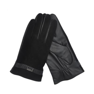 China Plain Mens Cheap Suede Tight Leather Driving Gloves for sale