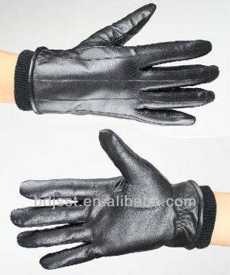 China Men Simple Leather Touch Screen Sheep Fashion Leather Glove for sale