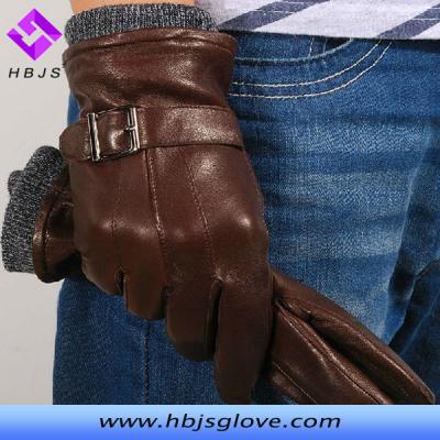 China Plain Men's Thin Skin Tight Leather Gloves for sale