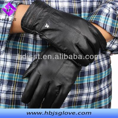 China Wholesale Cheap Black Leather Gloves Factory Wholesale Men's Sheepskin Leather Gloves Simple Leather Gloves Factory for sale