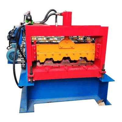 China Building material shops corrugated steel profile floor decking panel making roll forming machine for sale