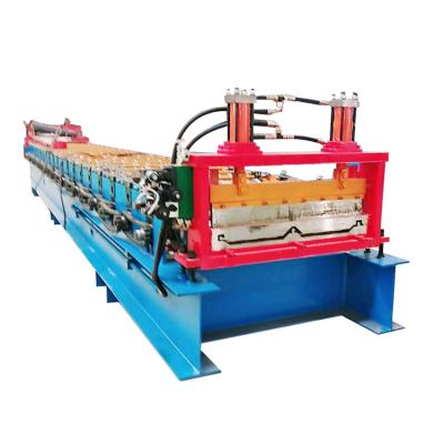 China Hotels Low Cost Gasket Hidden Roof Panel Roll Forming Machine for sale