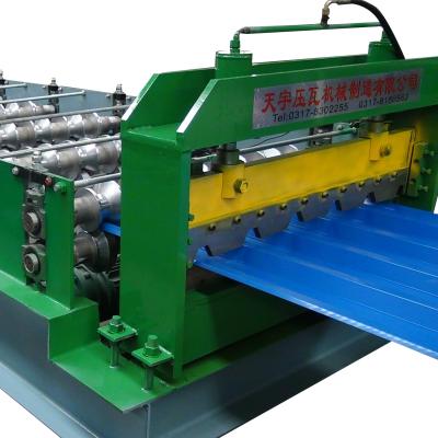 China Hotels Zinc Roofing Sheet Making Machine Roof Sheet Roll Forming Machine for sale