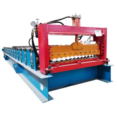 China High Productivity Galvanized Floor Decking Roll Forming Machine for sale