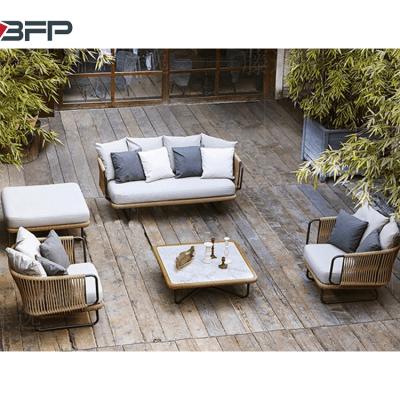 China Modern BFP One Stop European Leisure Sofa Set Garden Furniture Rattan Furniture High Quality Rattan Outdoor Furniture Customization for sale