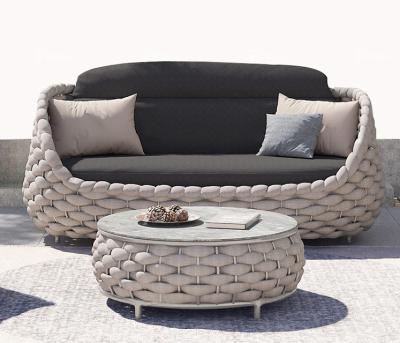 China Modern BFP One Stop Modern Sofa Sets Garden Set Curl Rattan Sofa Leisure Lounge Chair Garden Rattan Patio Furniture Customization for sale