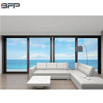 China Modern BFP Australian Standard AS2047 Double Glass Aluminum Sliding Door In Residence House for sale