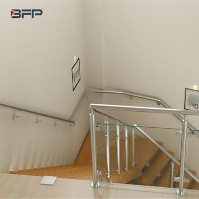 China Hot Sale Glass Stair Railing Glass Balustrade Deck Balustrade Handrails from BFP Top Modern Manufacturer for sale