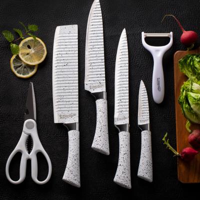 China Sustainable Stainless Steel Knife Set Cooking Knives Multifunctional Kitchen Knives for sale