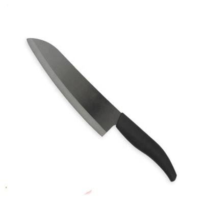 China Durable Extremely Sharp Black Zirconia Ceramic Blade ABS TPR Blade Kitchen Chef Knife for sale