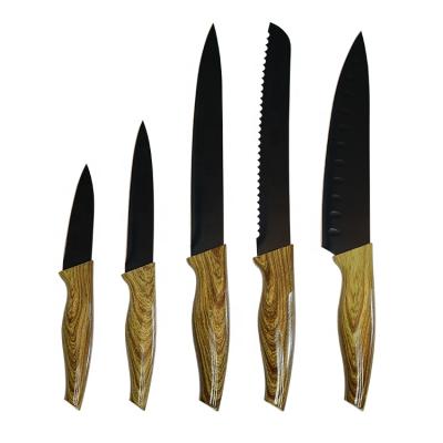 China Sustainable High Quality Approved Colorful Ceramic Easy Cut 5 Pcs Zirconia Knife Set for sale