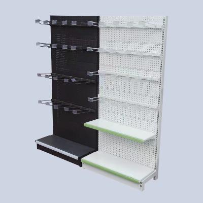 China China Factory Wholesale Double Sided Supermarket Advertising Display Rack Shelf Metal Display Stand for sale