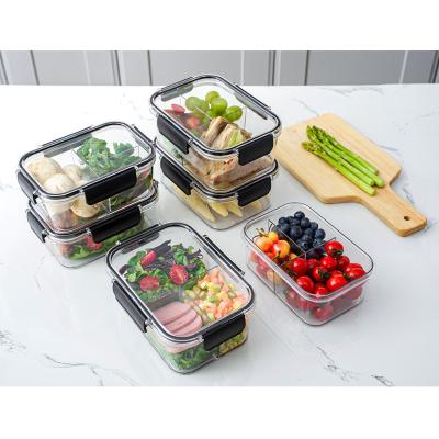 China Freshness Preservation Take Away Plastic Container Microwave Food Box Refrigerator Bento Box Lunch Compartments for sale