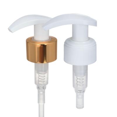 China No Spill 24/410 24/415 28/400 28/410 28/415 White Color PP Plastic Liquid Shampoo Lotion Hand Pump Dispenser for sale