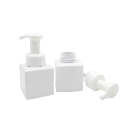 China Wholesale 250ml Square Shape White Color PET Foaming BEAUTY PACKAGING Bottle Plastic Bottle In Stock for sale