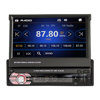 China Good Quality 9601G 7 Inch GPS Navigation Map Auto Radio Mp5 Retractable Car Stereo MP3 Player MP3 Player BT Flipping TFT LCD Screen for sale