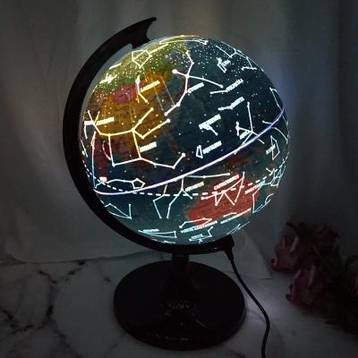 China Desk Decoration Globe Table Lamp with Star Constellations 360 Degree Rotating World Geography Map Earth Globe Lamp for sale