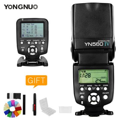 China Photo Shooting Yongnuo YN560 IV YN560IV +YN560TX Flash Controller For Canon Nikon With Diffuser Free 3 Flash Box Wireless Speedlite Flash for sale