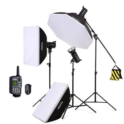 China Convenient to Install 1200W Godox SK400 3x 400W Photo Studio Flash Lighting, Softbox, Light Stand, Studio Boom Arm Top Mount for sale