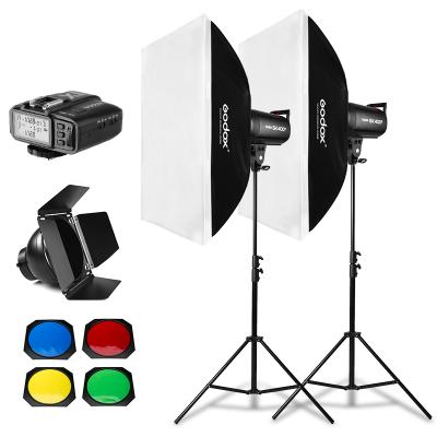 China Convenient to Install 800Ws Godox SK400 II 2x 400Ws Photo Instant Lighting Softbox Studio + 280cm Light Stand + Doo Barn + Integrated Receivers for sale