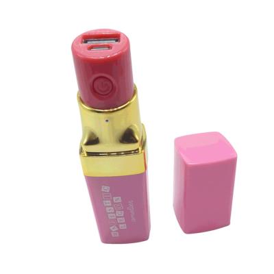 China Mini Best Selling Products 2021 in Europe Support Custom Mini Lipstick Shaped Power Bank 2000mAh for sale