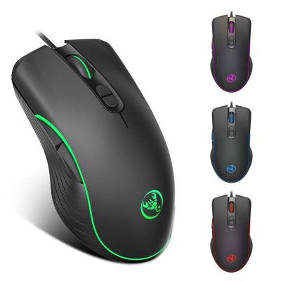 China Mini Optical 7D Gaming Mouse GRB USB LED Backlit Computer Wired Mouse 7200 DPI with Programmable Buttons for sale