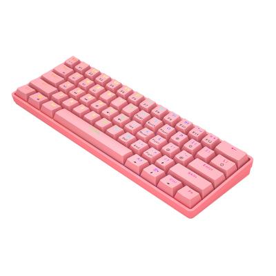 China Hot Sale Anti-drop 61 Mechanical Optical Backlit Factory Sale K28 RGB Radio Keypad Key Set Programmed Fashion Design Mini Keyboard for sale