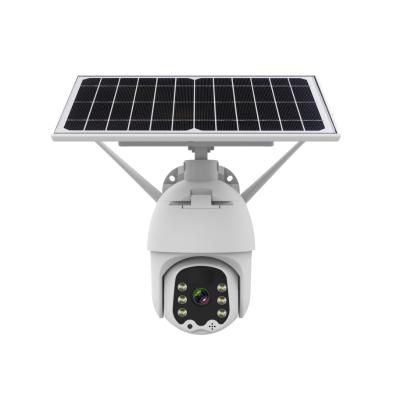 China Human Motion Tracking IP66 Outdoor Waterproof wifi 1080P Two Way Home Intercom Solar CCTV Security Camera Kit for sale