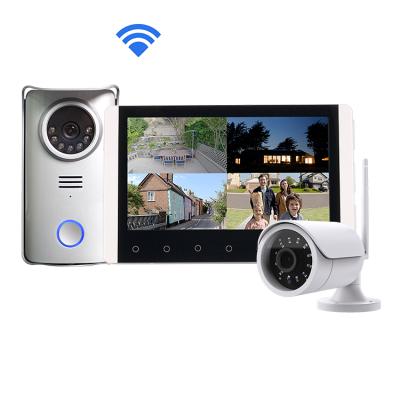 China Night Vision Infrared Two Way Intercom Intercom 7 Inch Smart Home Visual Intercom Wireless Visual Digital Doorbell Phone for sale