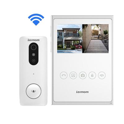 China Infrared Night Vision Two Way Intercom 4.3 Inch Screen 300 Meters Remote House Phone Home Door Villa Doorbell Smart SIP 2.4G GSM Wireless Video Intercom for sale