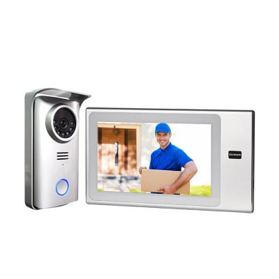 China Motion Detect Night Vision 1080P AHD 1080P 4 Wires 7 Inch Screen 2 Way IP Audio Smart Door Video Intercom For Villa House for sale