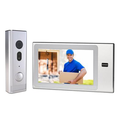 China Night Vision Infrared Two Way Intercom 7 Inch 2 Way Video Monitor Intercom Smart IP 4 Wire Indoor Background Home Door Audio Intercom for sale