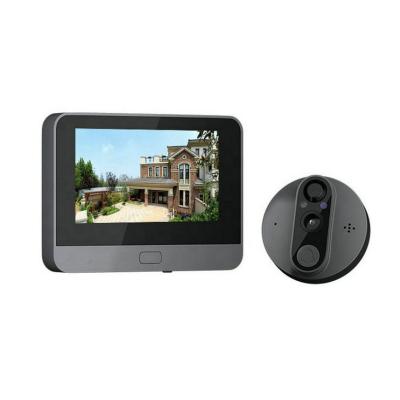 China Motion Detection 4.3 Inch Screen Night Vision Motion Detection Tuya Smart Ring Door Peephole Viewer Video Camera for sale