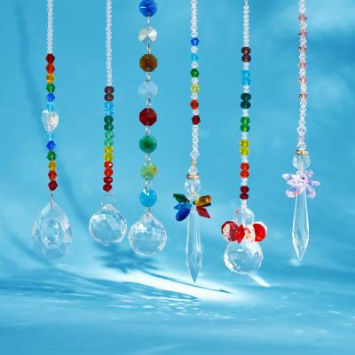 China Europe 2021 hot sale DIY crystal suncatcher kit crystal glass prism gift custom pendant decoration for sale