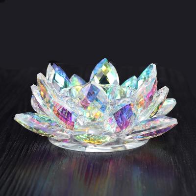 China Home decoration 2021 new design crystal candle holder for home decoration for sale